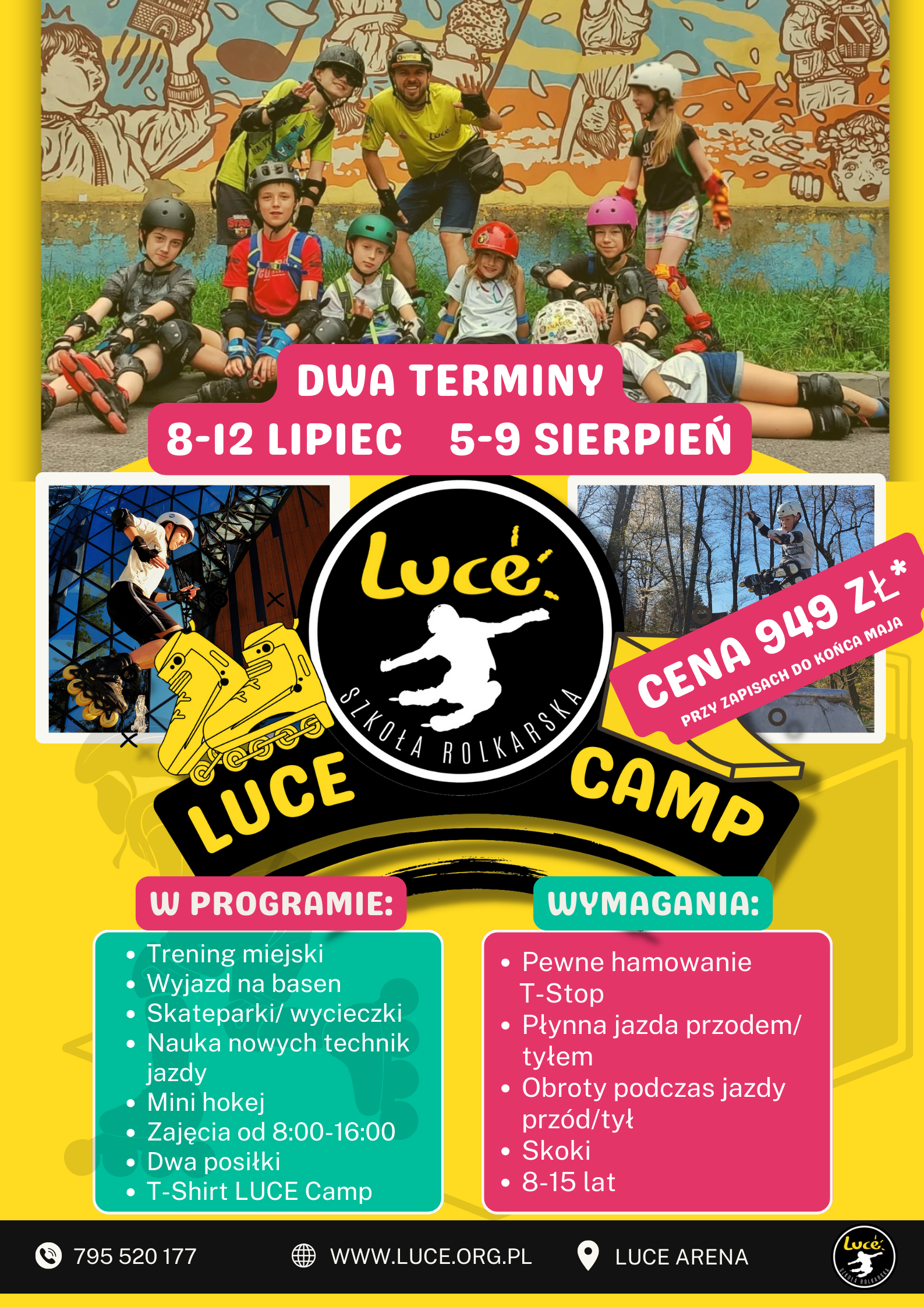 LUCE Camp 2024 Obóz rolkarski